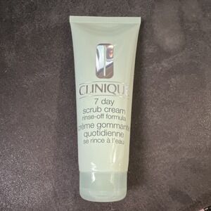 Clinique 7 Day Scrub Cream 100ml Fragrance-Free Exfoliation for‎ Face